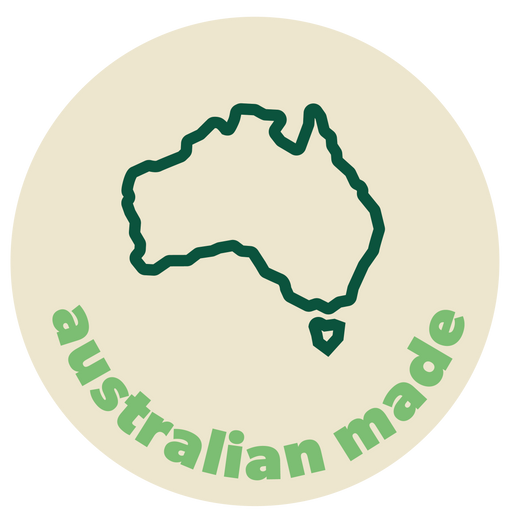 Australian Made icon for Turfy, confirming our probiotic turf cleaner is proudly formulated and manufactured in Australia.