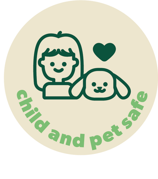Turfy is safe to use around pets and children