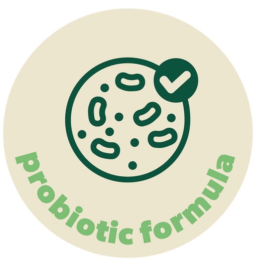 Probiotic formula icon for Turfy, representing the live, beneficial bacteria that naturally eat away odors on artificial grass.